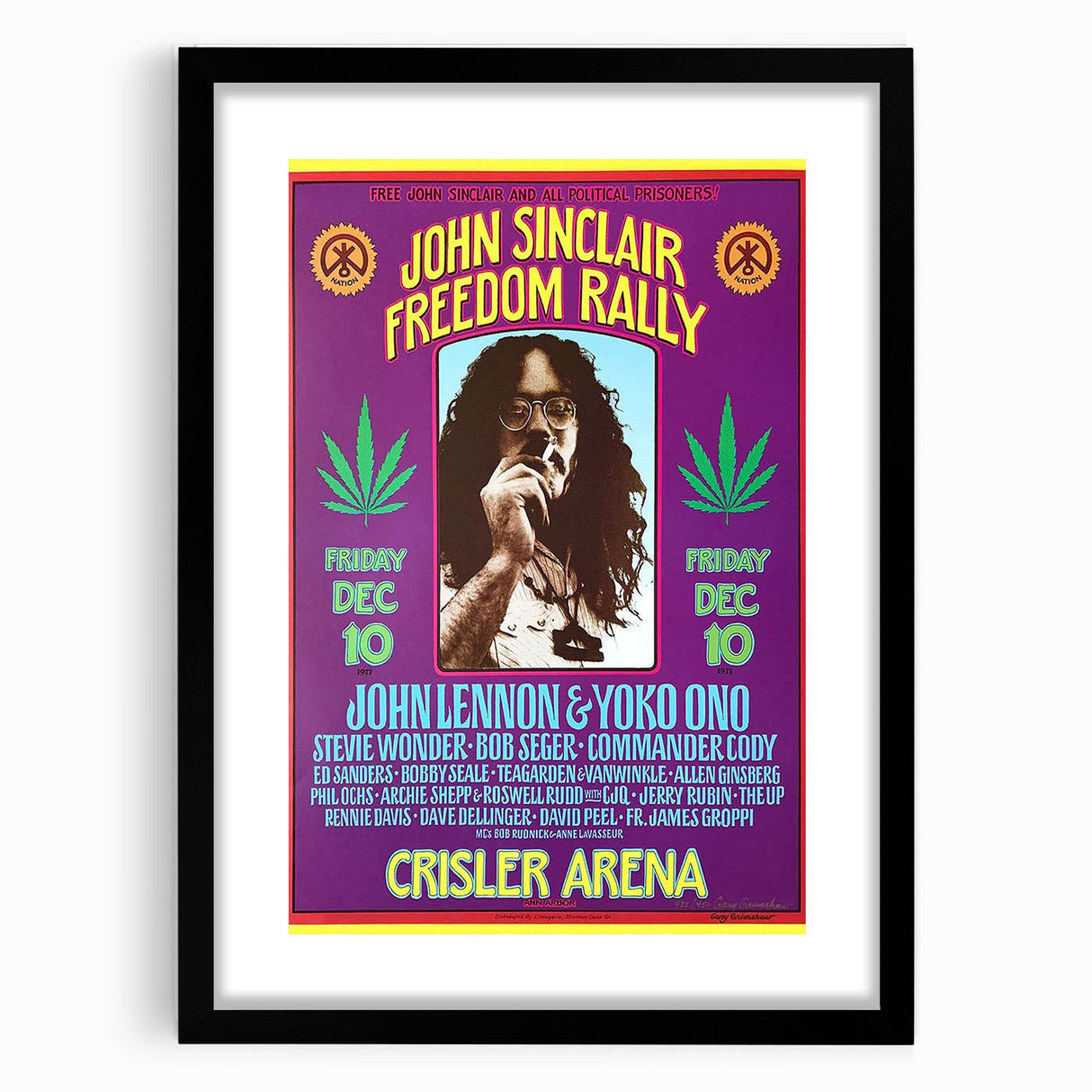 John Sinclair Retro Wall Art Vintage Prints Psychedelic Poster
