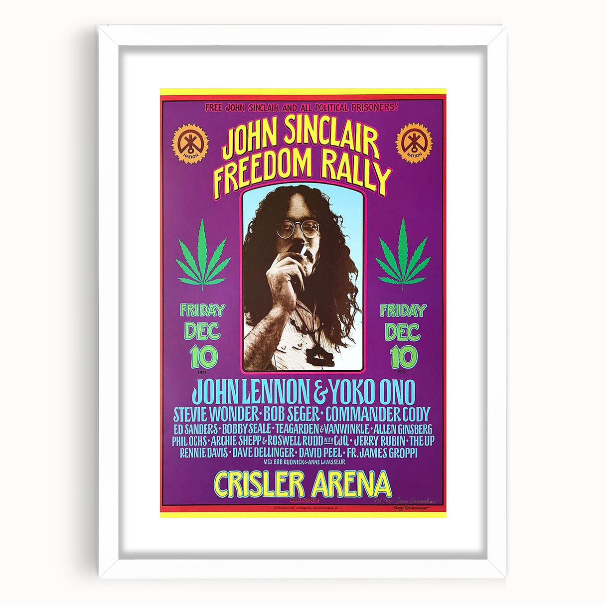 John Sinclair Retro Wall Art Vintage Prints Psychedelic Poster