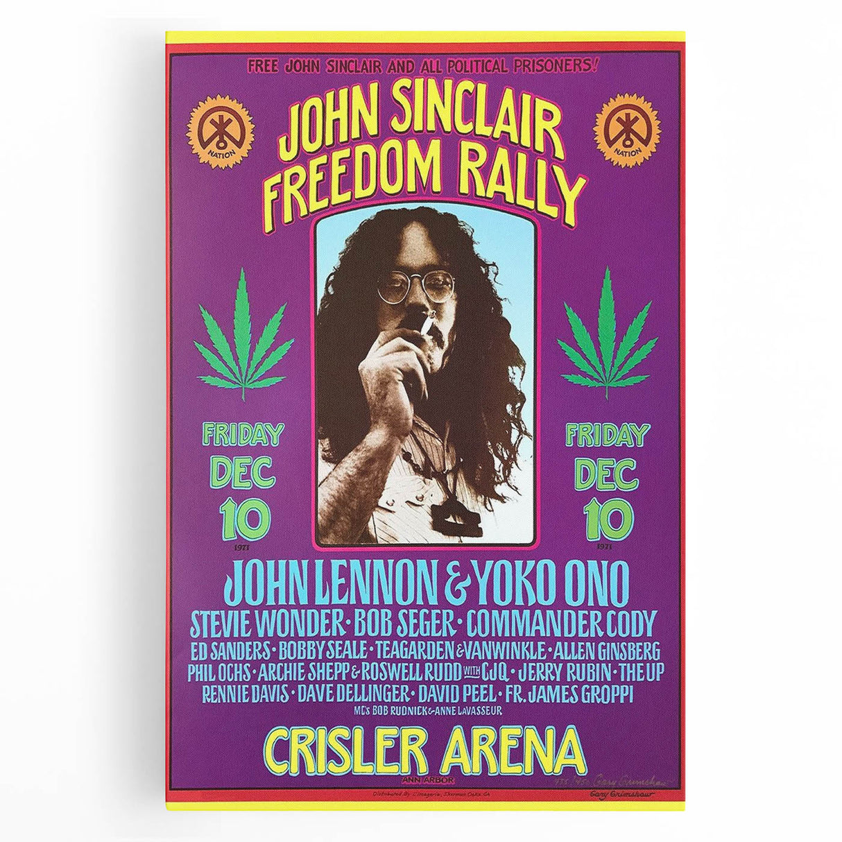John Sinclair Retro Wall Art Vintage Prints Psychedelic Poster