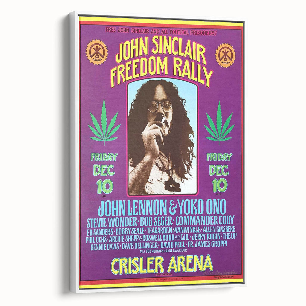 John Sinclair Retro Wall Art Vintage Prints Psychedelic Poster