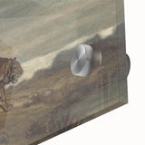 Majestic Realism Art Print of a Tiger in Nature’s Landscape