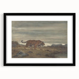 Majestic Realism Art Print of a Tiger in Nature’s Landscape
