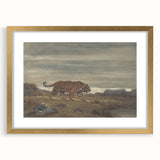 Majestic Realism Art Print of a Tiger in Nature’s Landscape