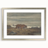 Majestic Realism Art Print of a Tiger in Nature’s Landscape