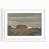 Majestic Realism Art Print of a Tiger in Nature’s Landscape
