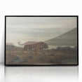 Majestic Realism Art Print of a Tiger in Nature’s Landscape