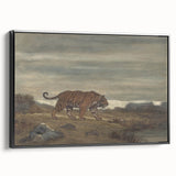 Majestic Realism Art Print of a Tiger in Nature’s Landscape
