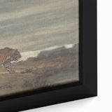 Majestic Realism Art Print of a Tiger in Nature’s Landscape