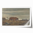 Majestic Realism Art Print of a Tiger in Nature’s Landscape