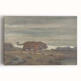 Majestic Realism Art Print of a Tiger in Nature’s Landscape