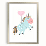 Whimsical Unicorn Wall Art - Girls Room & Nursery Decor
