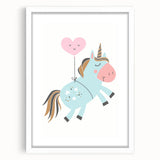 Whimsical Unicorn Wall Art - Girls Room & Nursery Decor