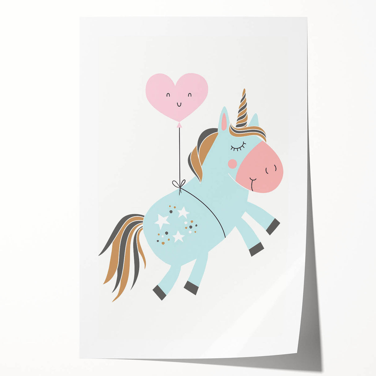 Whimsical Unicorn Wall Art - Girls Room & Nursery Decor