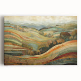 Large black and white stretched canvas featuring a minimalist autumn tree design, suitable for kitchen wall art.