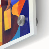 Colorful Abstract Living Room Wall Art - Modern Canvas Print