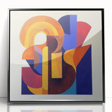 Colorful Abstract Living Room Wall Art - Modern Canvas Print