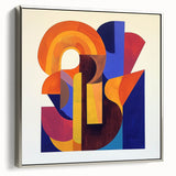 Colorful Abstract Living Room Wall Art - Modern Canvas Print