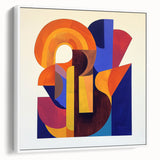 Colorful Abstract Living Room Wall Art - Modern Canvas Print