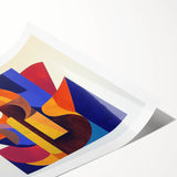 Colorful Abstract Living Room Wall Art - Modern Canvas Print