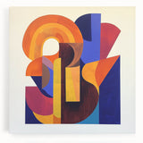 Colorful Abstract Living Room Wall Art - Modern Canvas Print