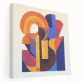 Colorful Abstract Living Room Wall Art - Modern Canvas Print
