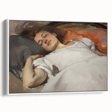 Framed abstract figurative canvas artwork showcasing a white background with subtle texture, perfect for modern home decor. Ideal for enhancing contemporary interiors.