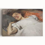 Abstract figurative stretched canvas artwork showcasing vibrant colors and dynamic forms, perfect for modern decor. Ideal for enhancing artistic spaces with a bold statement.