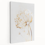 Abstract floral stretched canvas artwork showcasing vibrant colors and intricate designs, displayed in a side view to highlight its texture and depth. Perfect for modern home decor.