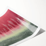 Abstract landscape rolled print showcasing vibrant colors and fluid shapes, ideal for modern decor. Packaged securely in a cardboard tube for easy transport.