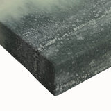 Close-up of an abstract landscape stretched canvas artwork, showcasing vibrant colors and intricate textures, ideal for modern home decor or art enthusiasts.