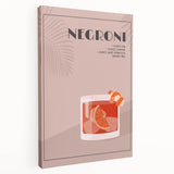 Large stretched canvas featuring a colorful design of various food and drinks, ideal for kitchen wall decor.