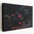 Large canvas print featuring assorted fruits in vibrant colors, perfect for kitchen wall art.