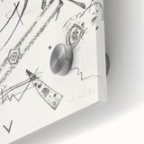 Small Worlds - Abstract Modern Wall Art in Monochrome Line Design