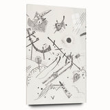 Small Worlds - Abstract Modern Wall Art in Monochrome Line Design