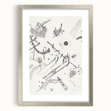 Small Worlds - Abstract Modern Wall Art in Monochrome Line Design
