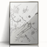 Small Worlds - Abstract Modern Wall Art in Monochrome Line Design