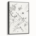 Small Worlds - Abstract Modern Wall Art in Monochrome Line Design