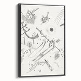 Small Worlds - Abstract Modern Wall Art in Monochrome Line Design