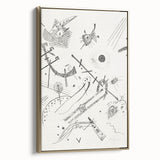 Small Worlds - Abstract Modern Wall Art in Monochrome Line Design