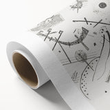 Small Worlds - Abstract Modern Wall Art in Monochrome Line Design