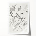 Small Worlds - Abstract Modern Wall Art in Monochrome Line Design