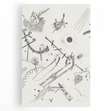 Small Worlds - Abstract Modern Wall Art in Monochrome Line Design