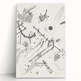 Small Worlds - Abstract Modern Wall Art in Monochrome Line Design
