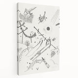 Small Worlds - Abstract Modern Wall Art in Monochrome Line Design