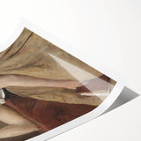 Elegant Realism Art Print of Woman Reading in a Calm, Reflective Pose