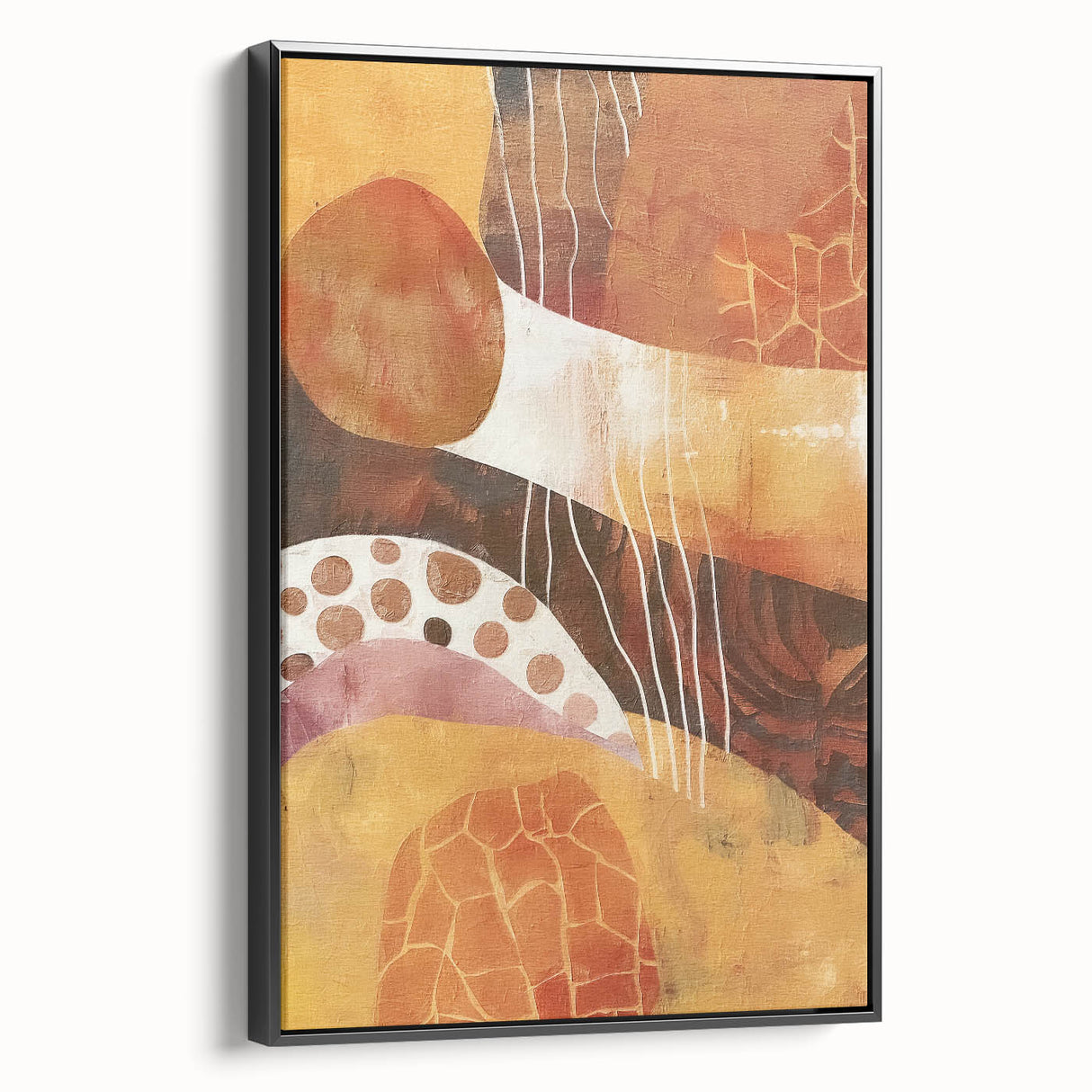Black and white landscape painting on framed canvas featuring a vintage poster style, ideal for bedroom wall decor.