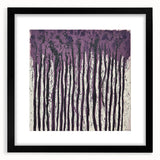Dining Room Wall Art Collection - Abstract Purple Drip Design
