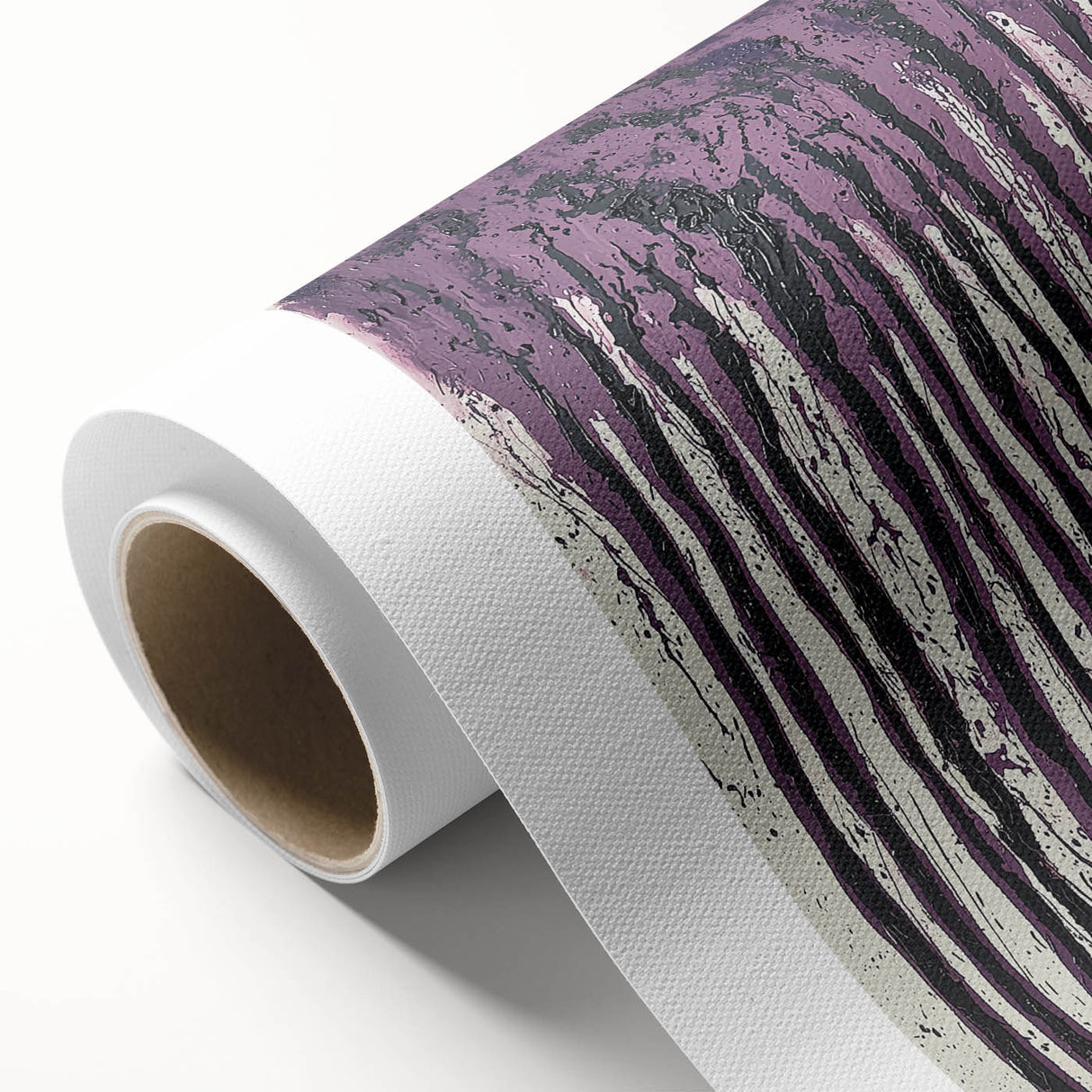 Dining Room Wall Art Collection - Abstract Purple Drip Design