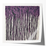 Dining Room Wall Art Collection - Abstract Purple Drip Design