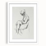 Abstract figurative framed artwork in a white mat, showcasing vibrant colors and dynamic shapes, perfect for modern home decor and artistic expression.